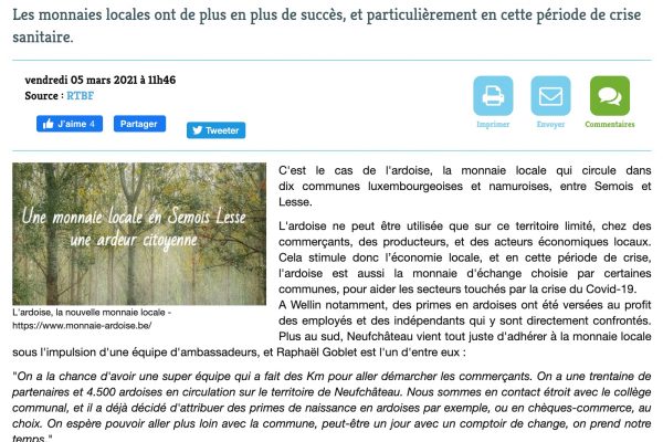 L_ardoise__une_monnaie_locale_qui_circule_dans_dix communes_luxembourgeoises_et_namuroises_-_VivreIci Copie écran de l'article pour la revue de presse